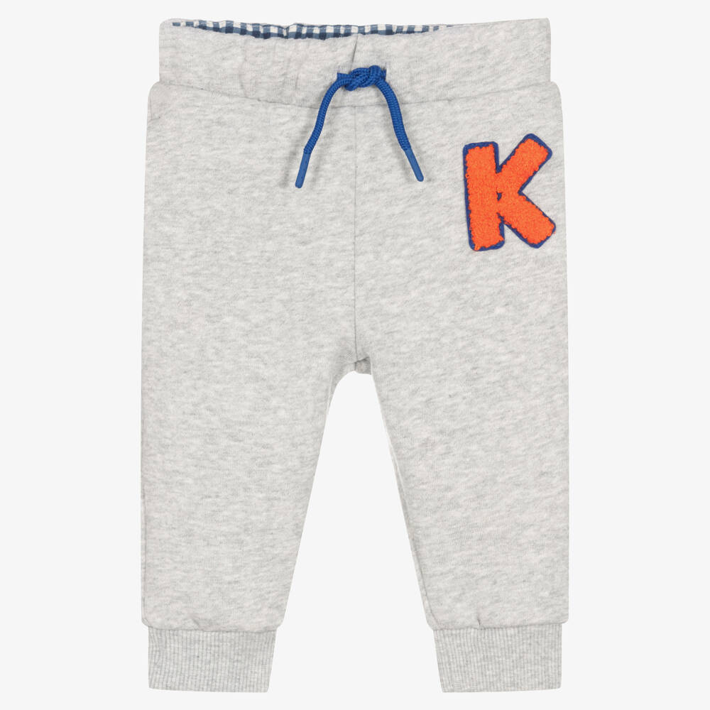 KENZO KIDS - Jogging gris en coton pour garçon | Childrensalon