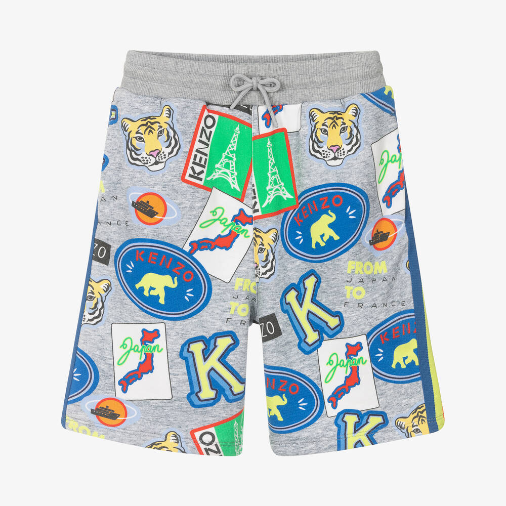 KENZO KIDS - Graue Baumwollshorts für Jungen | Childrensalon