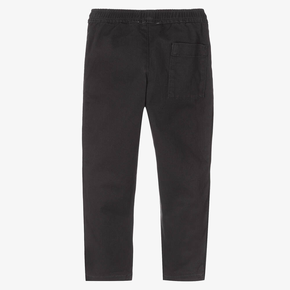 KENZO KIDS-Boys Grey Cotton Trousers | Childrensalon Outlet