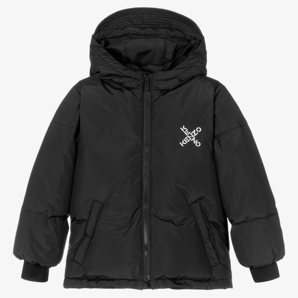 KENZO KIDS - Boys Grey Down Filled Jacket | Childrensalon