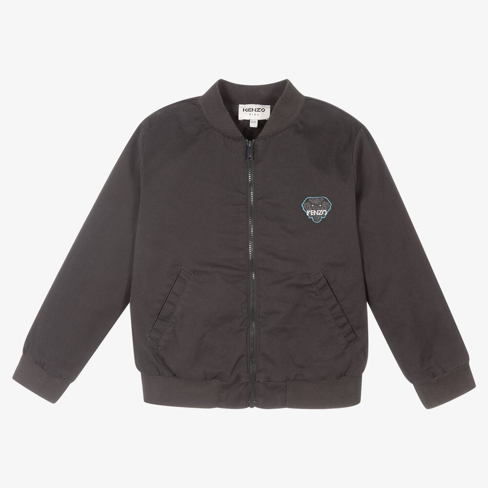 KENZO KIDS - Blouson gris Éléphant Garçon | Childrensalon