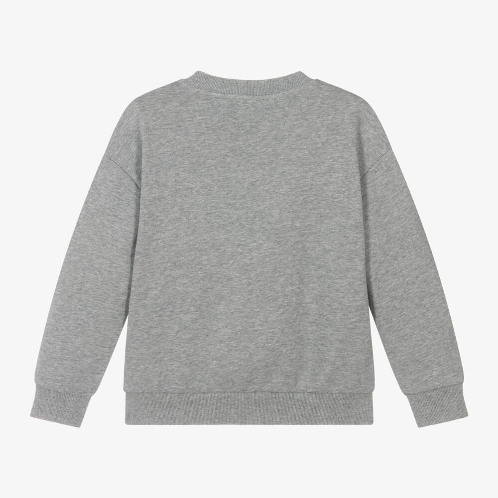 KENZO KIDS-سويتشيرت بطبعة فيل قطن لون رمادي للاولاد | Childrensalon Outlet