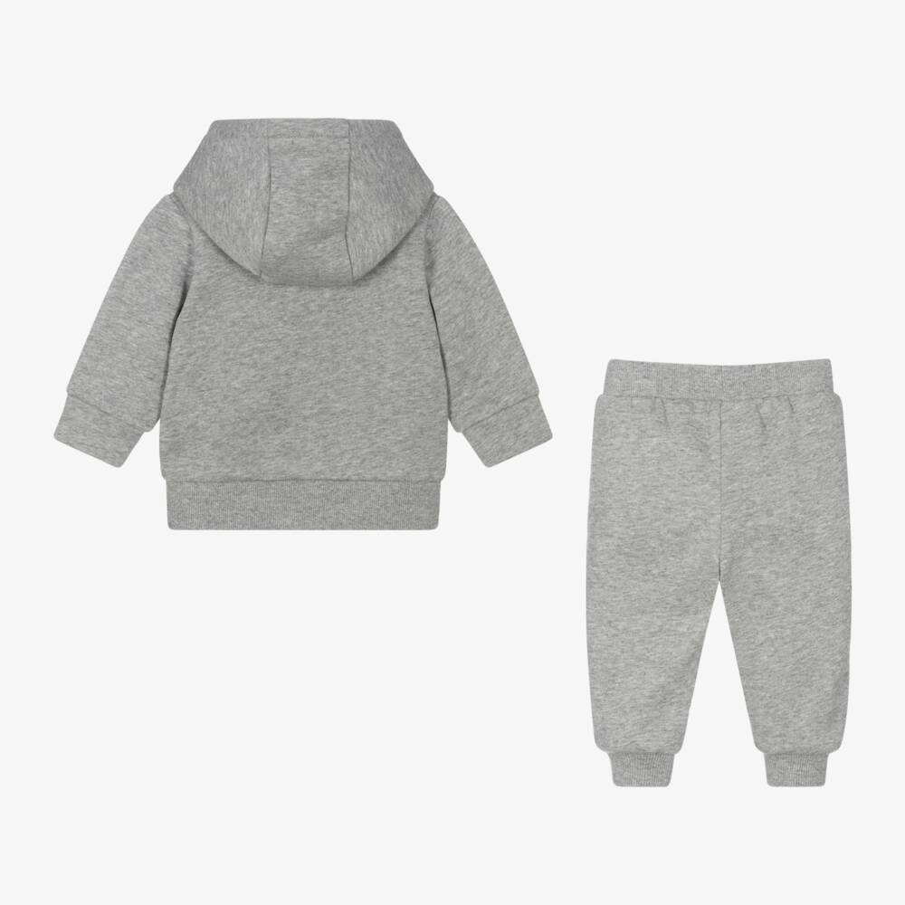 KENZO KIDS-Boys Grey Elephant Logo Set | Childrensalon Outlet