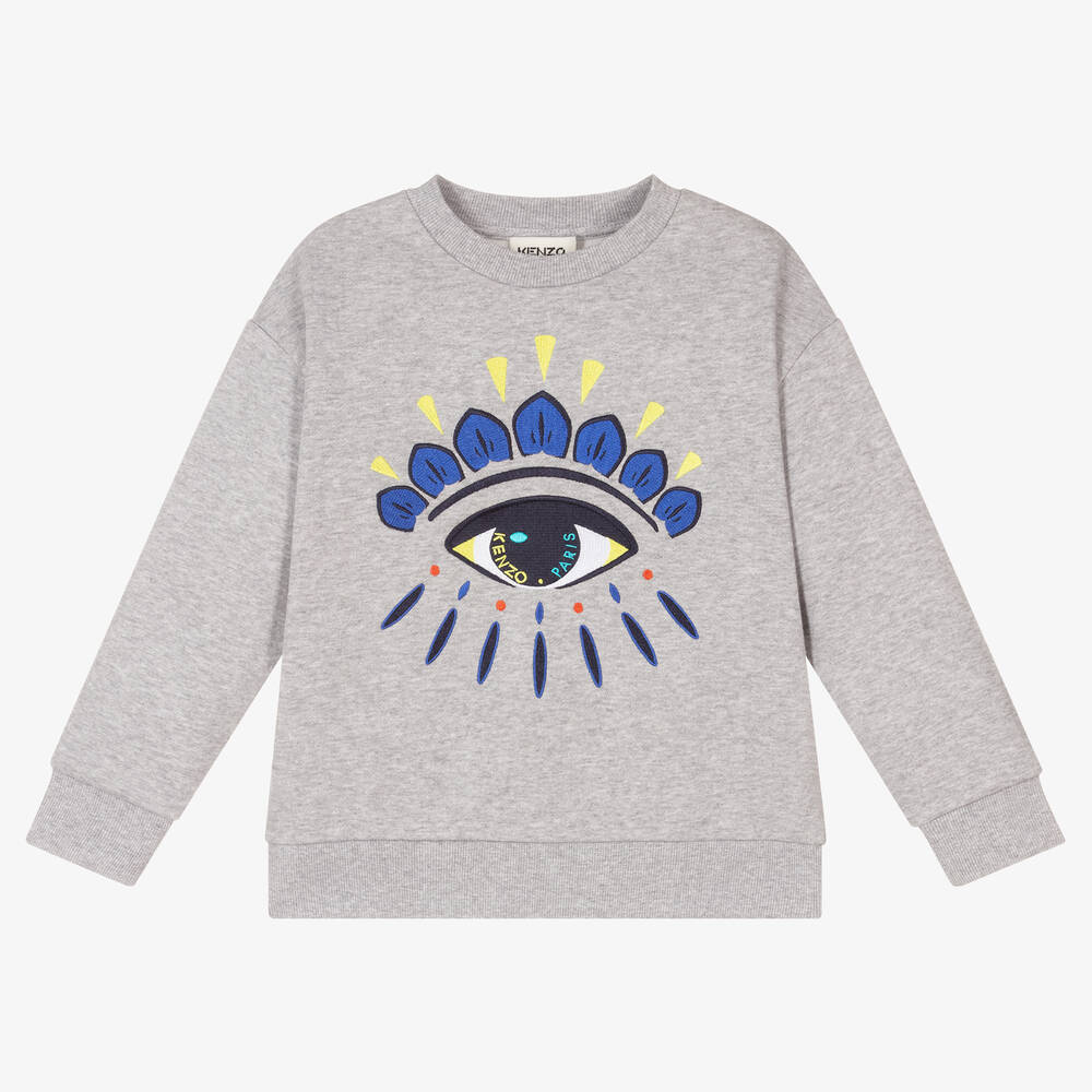 KENZO KIDS - Sweat gris Œil Garçon | Childrensalon