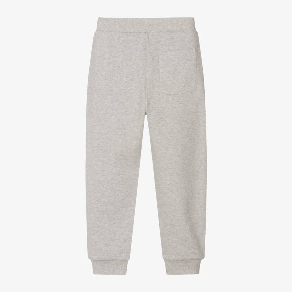 KENZO KIDS-Boys Grey Seigaiha Pattern Joggers | Childrensalon Outlet