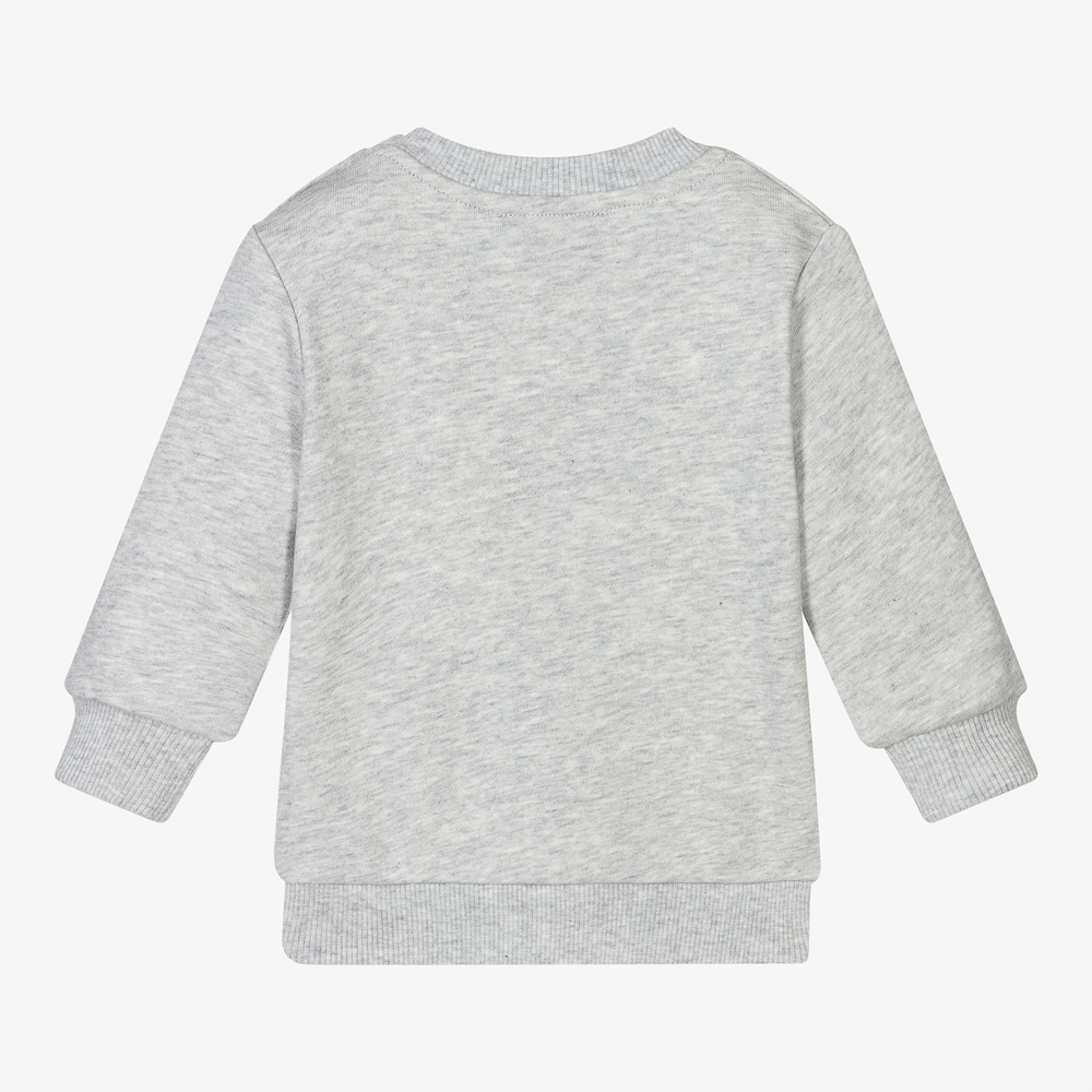 KENZO KIDS Boys Grey Tiger Sweatshirt Childrensalon Outlet