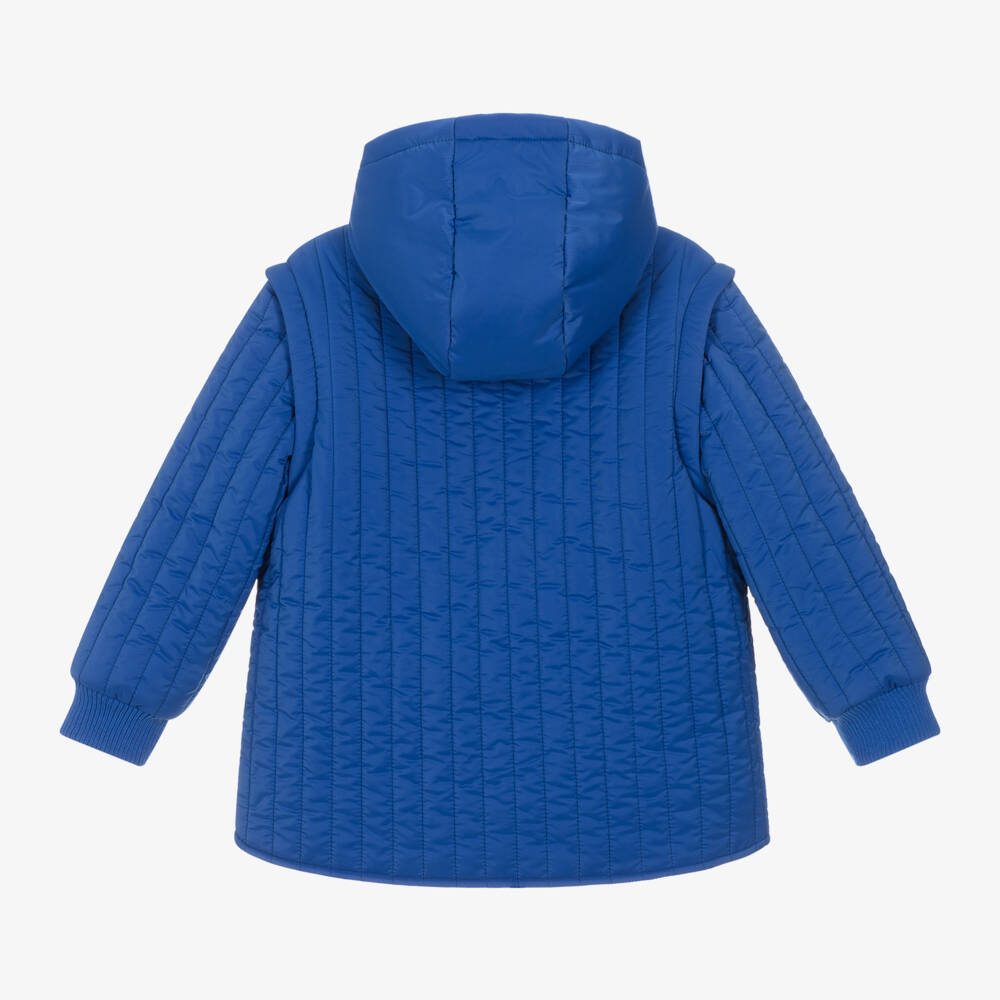 KENZO KIDS-جاكيت هودي لون أزرق للأولاد | Childrensalon Outlet