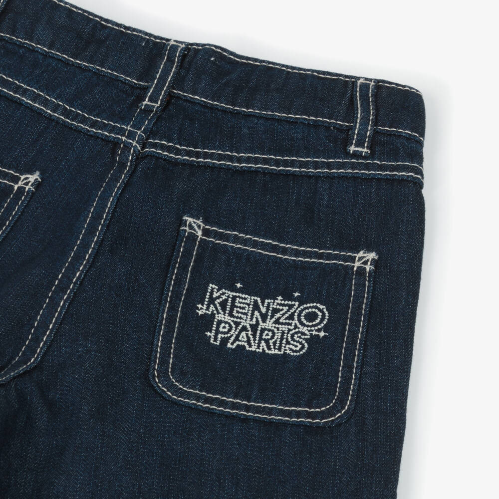 KENZO KIDS-Boys Indigo Denim Trousers | Childrensalon Outlet