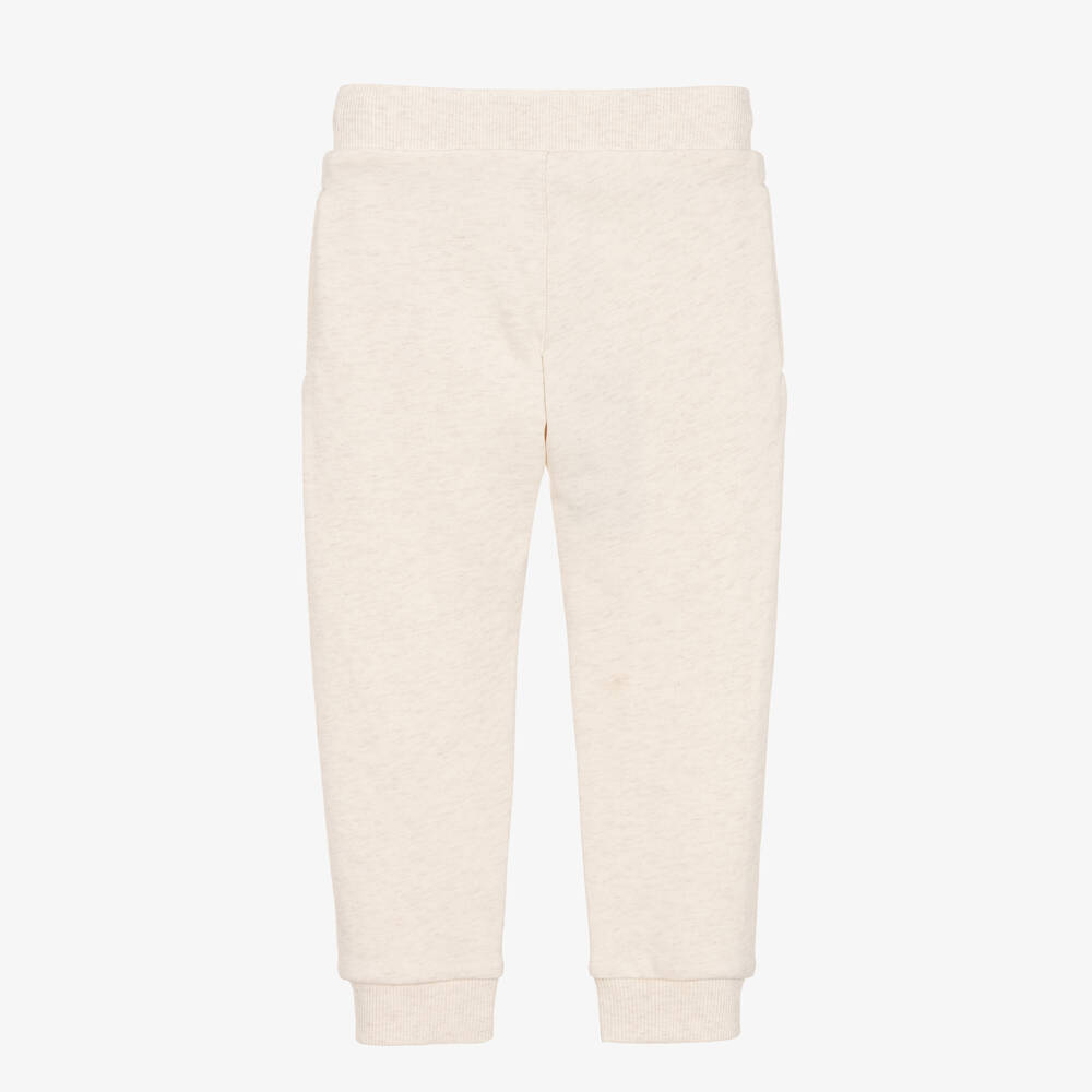 KENZO KIDS-Boys Ivory Cotton Logo Joggers | Childrensalon Outlet