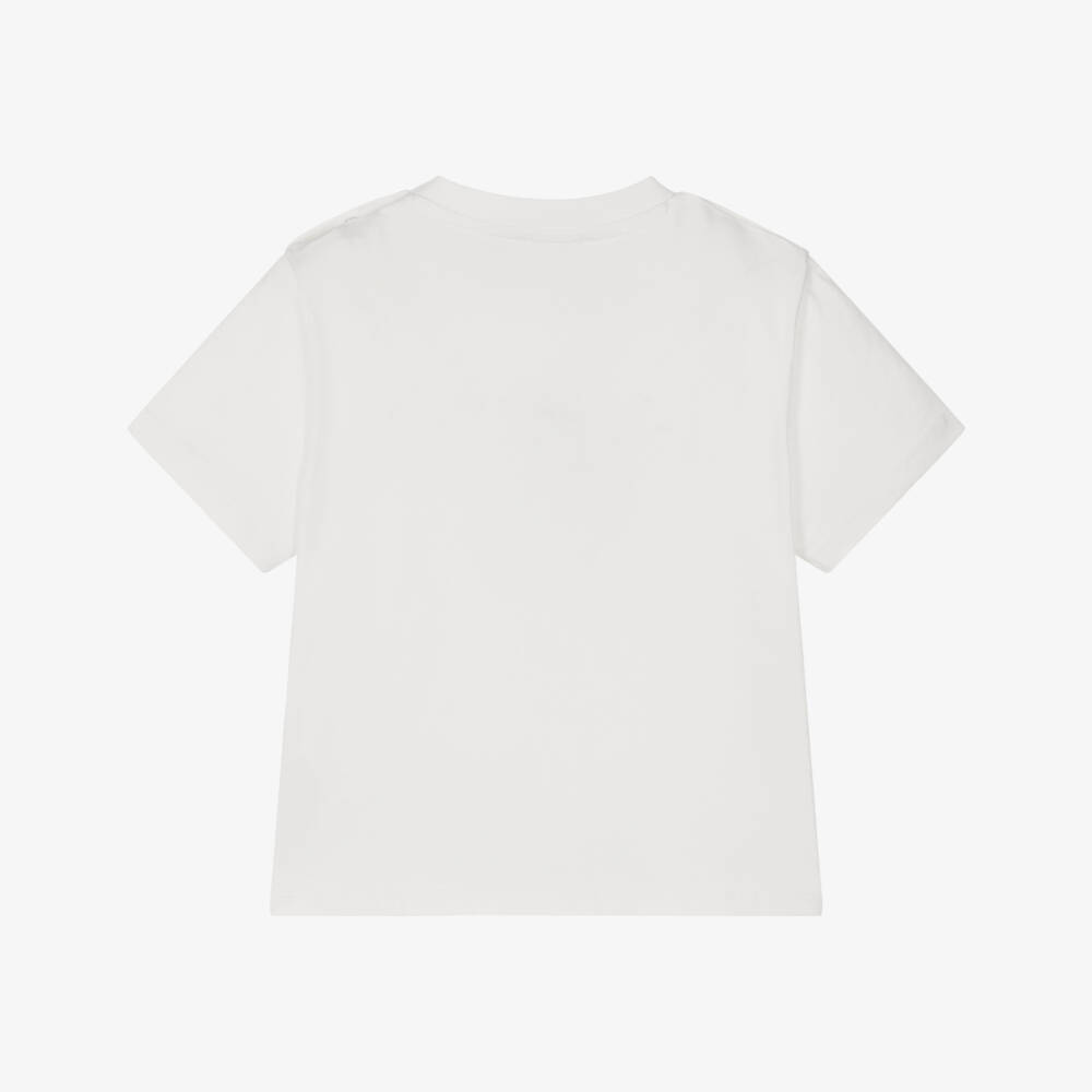 KENZO KIDS-Boys Ivory & Ebony Cotton Tee | Childrensalon Outlet