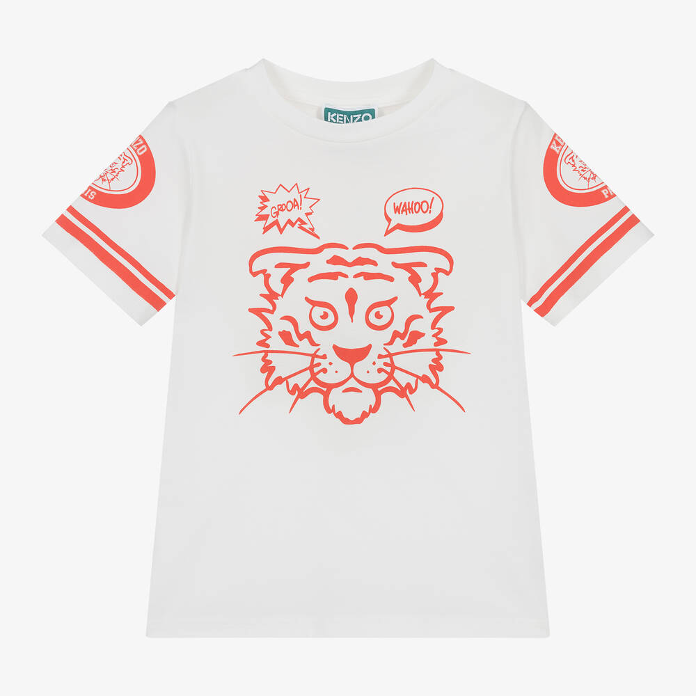 Kenzo red tiger t shirt new arrivals