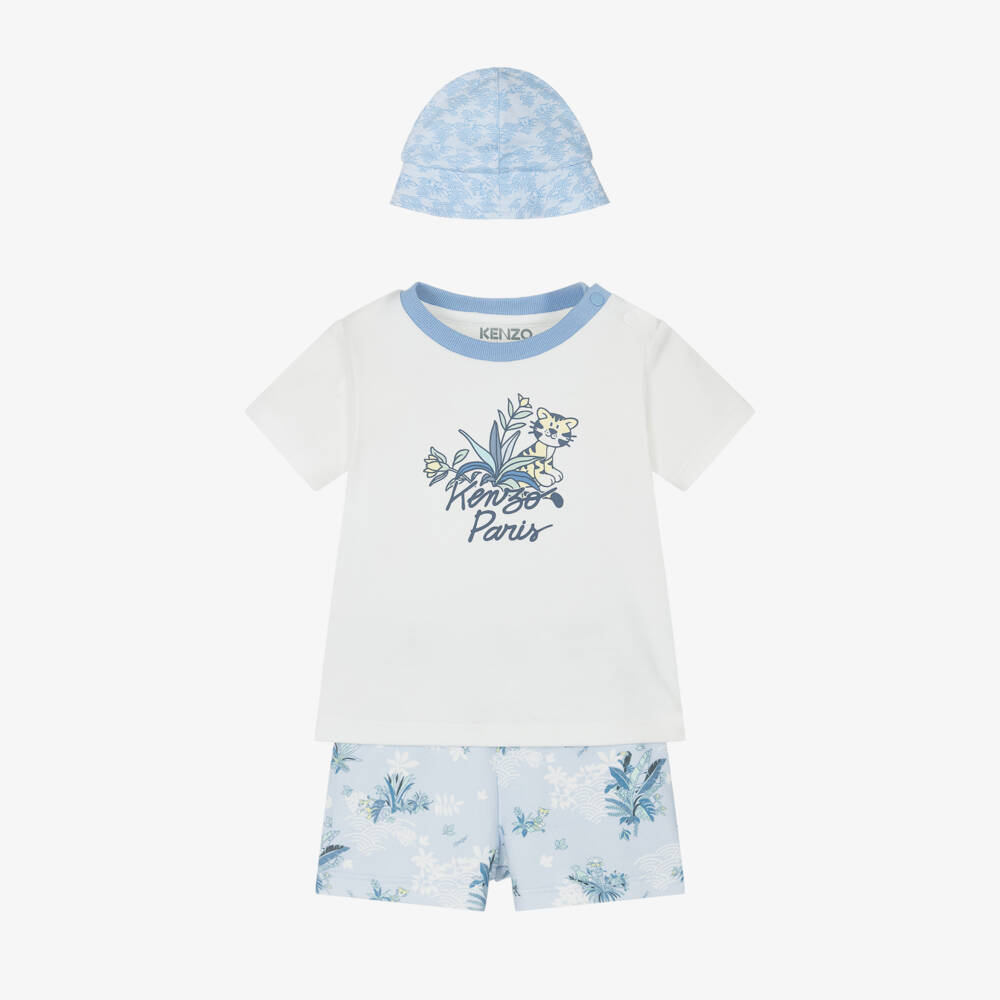 KENZO KIDS-Boys' Jungle Adventure Shorts Ensemble | Childrensalon Outlet