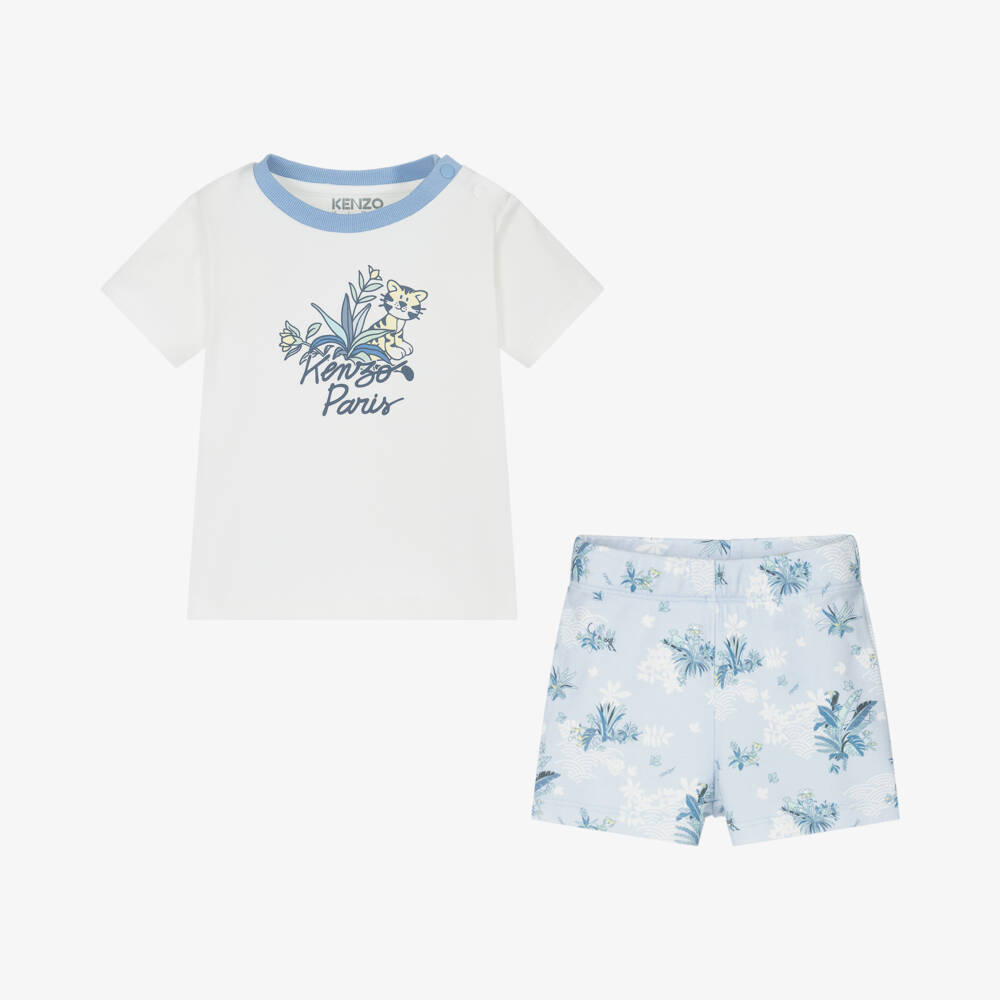 KENZO KIDS-Boys' Jungle Adventure Shorts Ensemble | Childrensalon Outlet