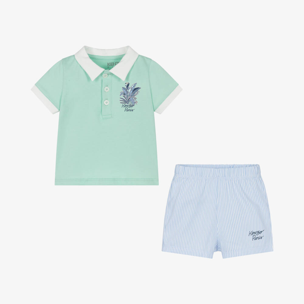 KENZO KIDS-Boys Jungle Adventure Shorts Ensemble | Childrensalon Outlet
