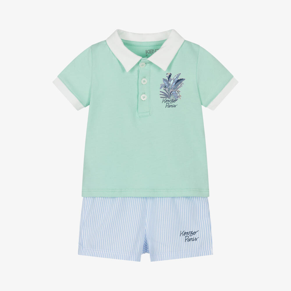 KENZO KIDS-طقم شورت مغامرة الأدغال للأولاد | Childrensalon Outlet