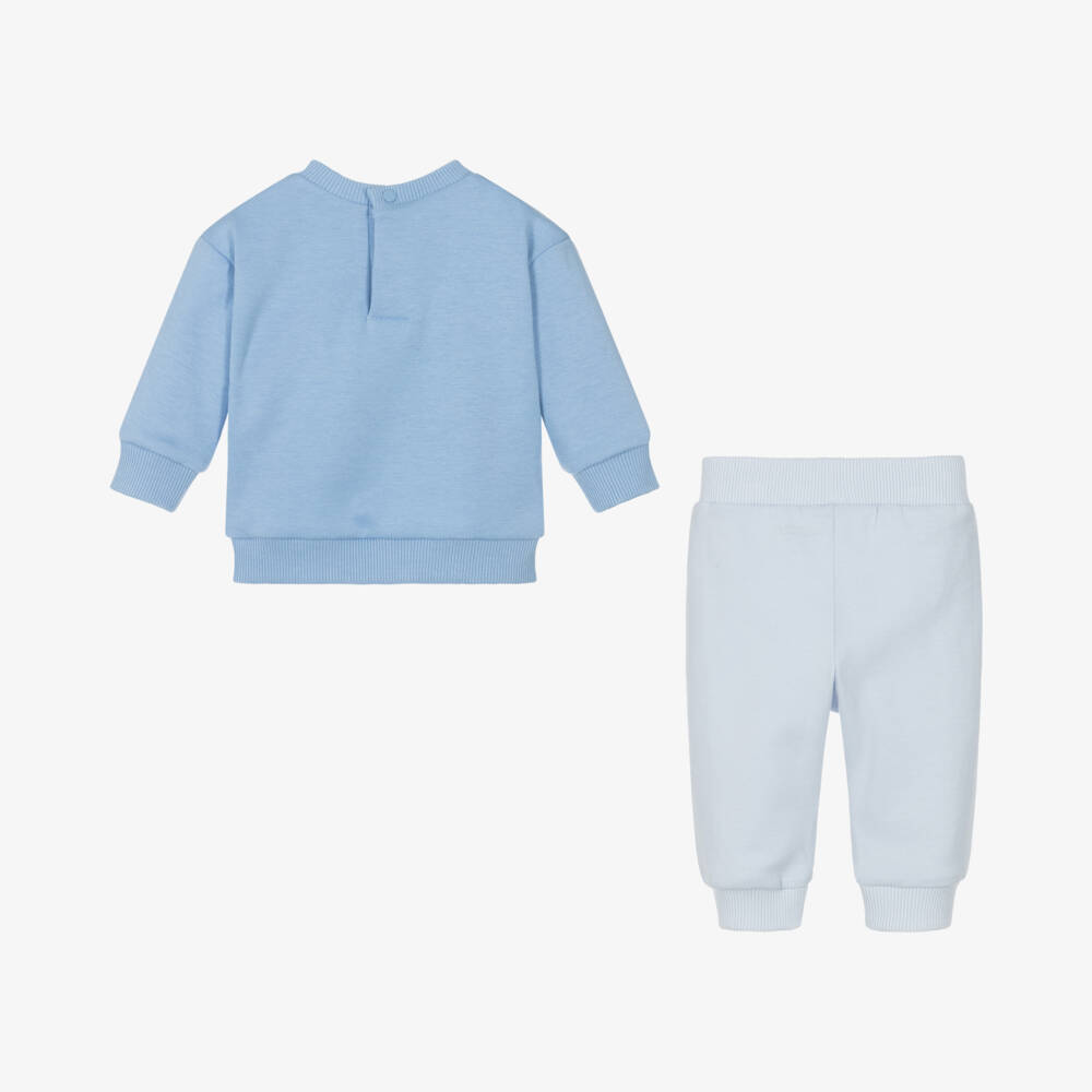 KENZO KIDS-Boys Jungle-Print Blue Outfit Set | Childrensalon Outlet