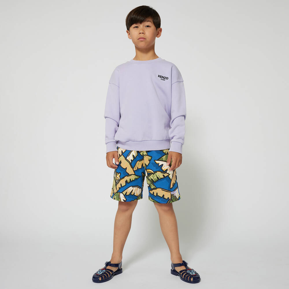 KENZO KIDS-شورت سباحة للأولاد بطابع الغابة | Childrensalon Outlet
