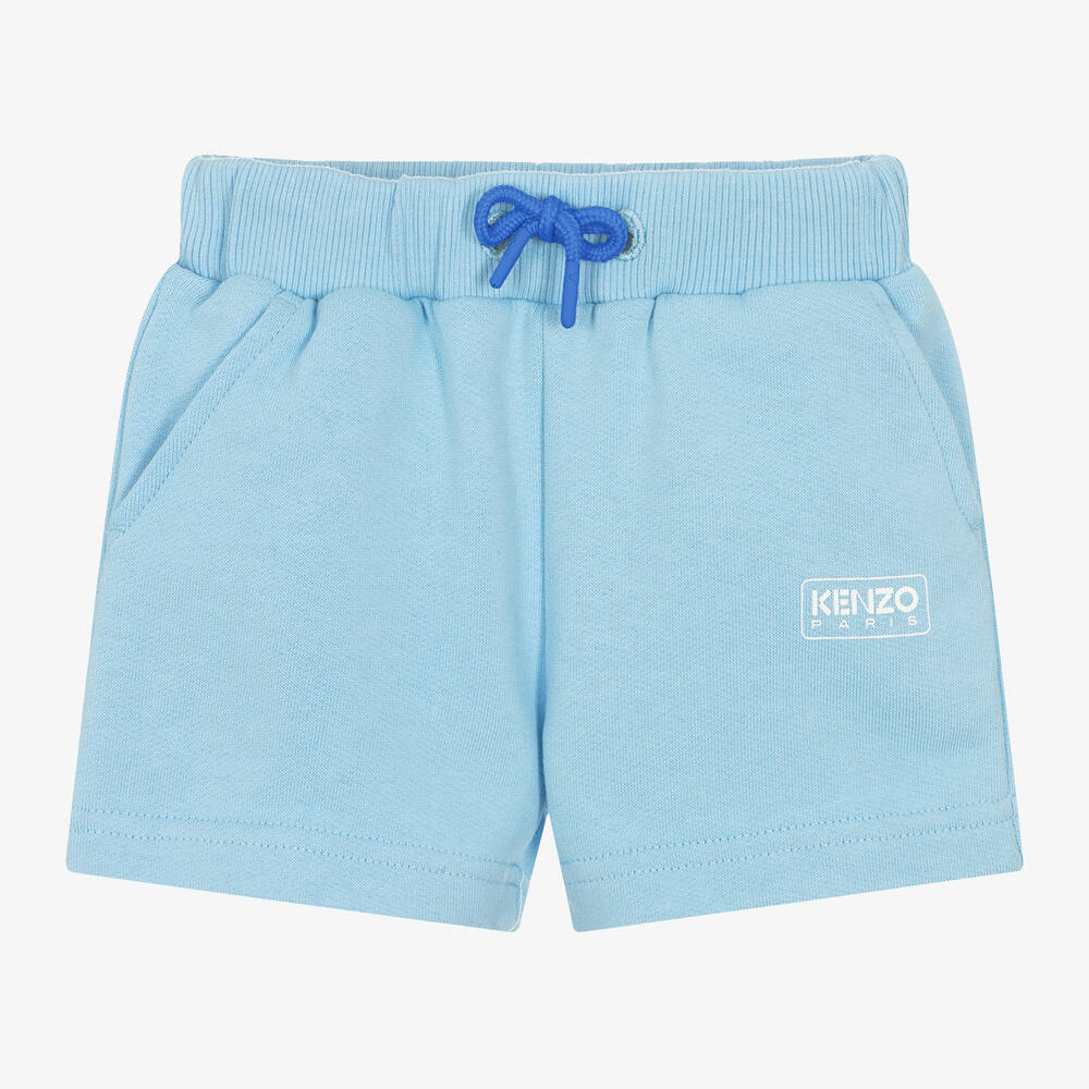 KENZO KIDS-شورت أطفال ولادي قطن لون أزرق فاتح | Childrensalon Outlet