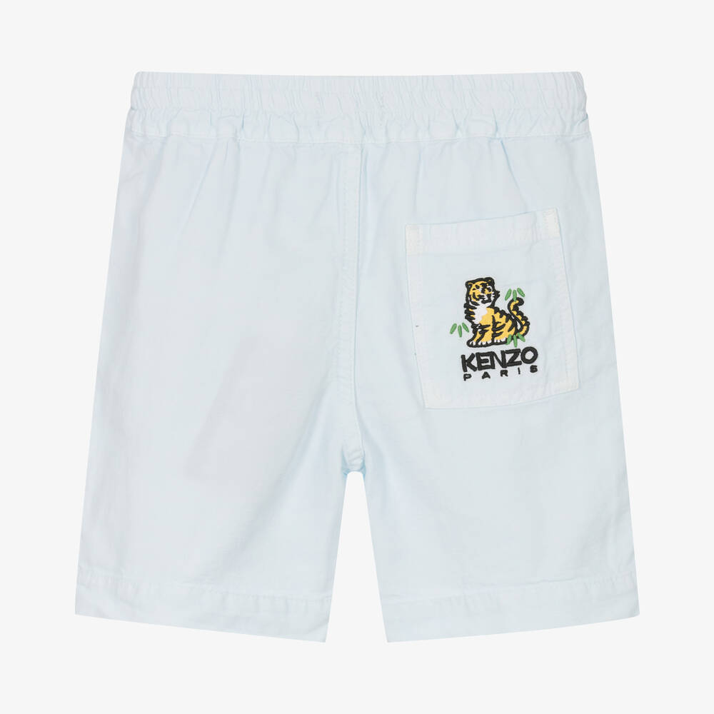 KENZO KIDS-Boys Light Blue KOTORA Shorts | Childrensalon Outlet