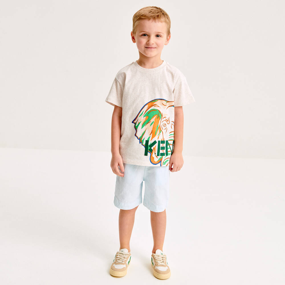 KENZO KIDS-Boys Light Blue KOTORA Shorts | Childrensalon Outlet