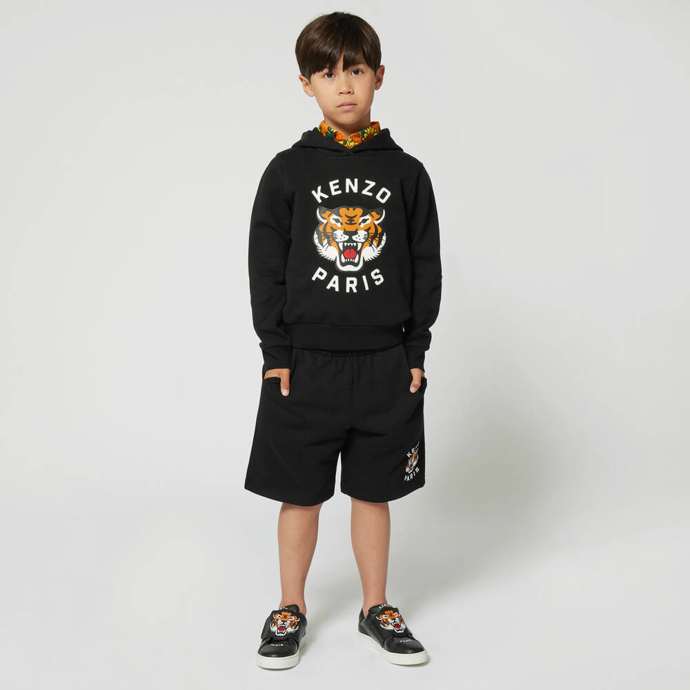 KENZO KIDS-Boys Midnight Tiger Cotton Sweatshirt | Childrensalon Outlet
