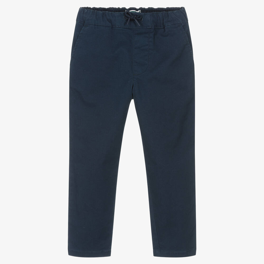 KENZO KIDS - Pantalon bleu en sergé de coton | Childrensalon