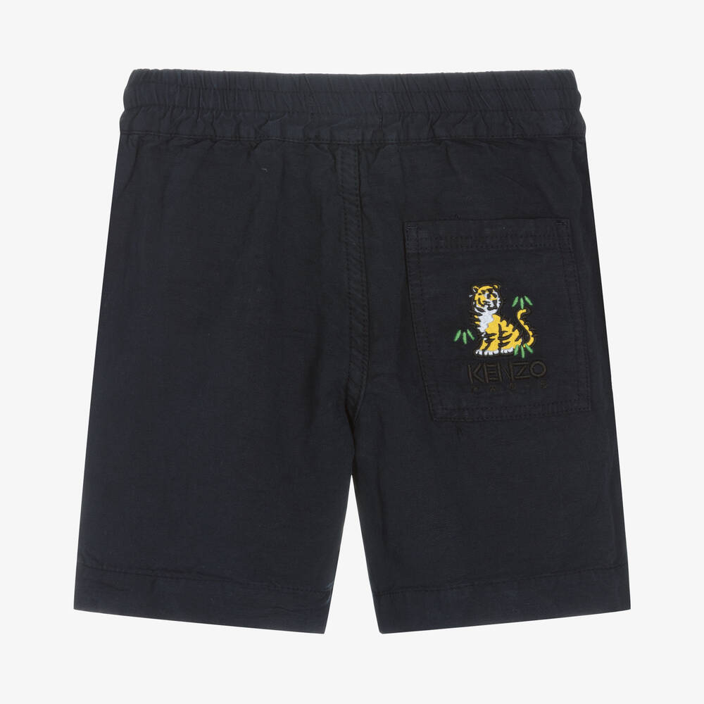 KENZO KIDS Navyblaue Kotora Shorts fur Jungen Childrensalon Outlet