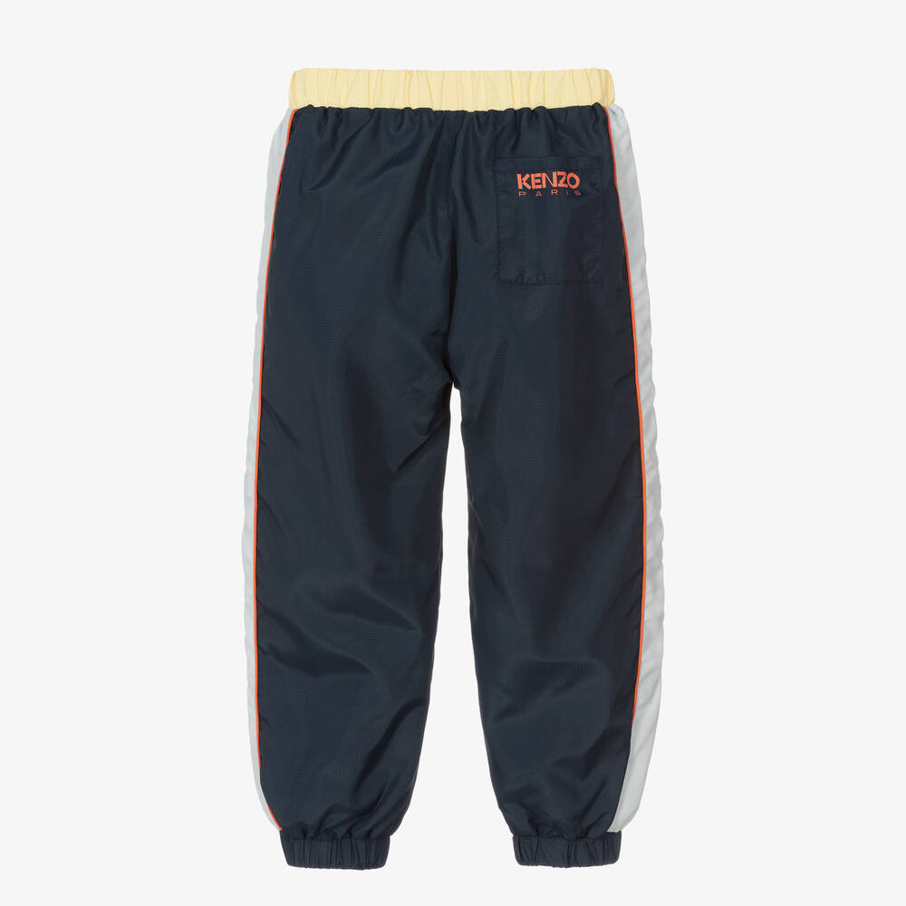 KENZO KIDS Boys Navy Blue Logo Joggers