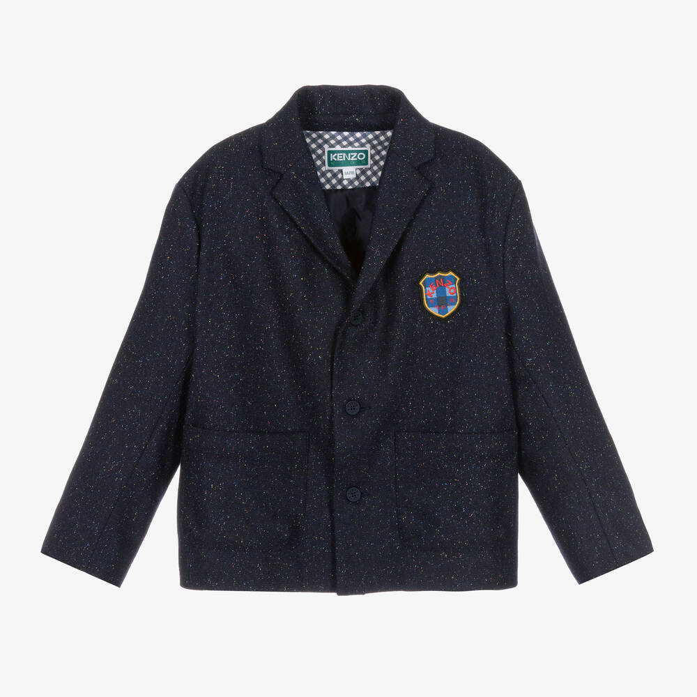 KENZO KIDS - Navyblauer gesprenkelter Blazer | Childrensalon