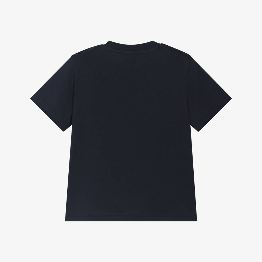 KENZO KIDS-Boys Navy Tiger Cotton Tee | Childrensalon Outlet