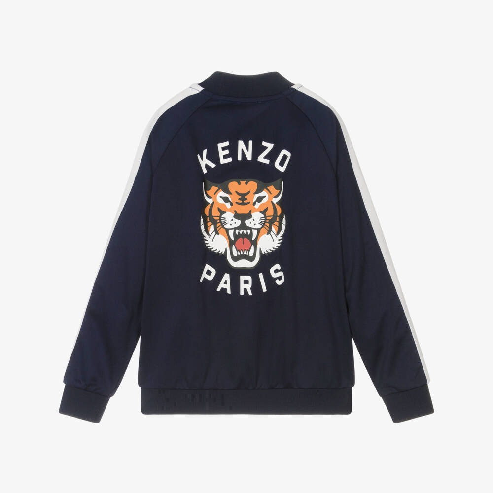 KENZO KIDS-Boys Navy Tiger Stripe Jacket | Childrensalon Outlet