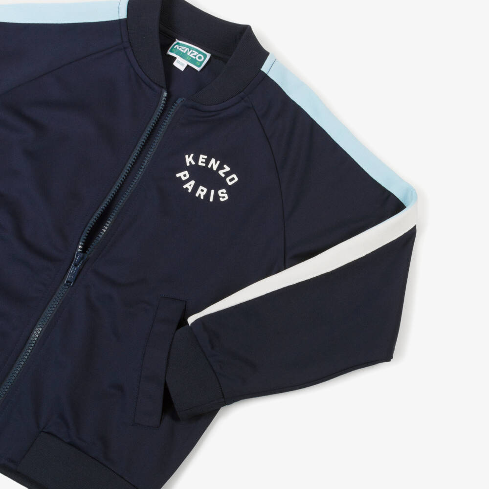 KENZO KIDS-Boys Navy Tiger Stripe Jacket | Childrensalon Outlet