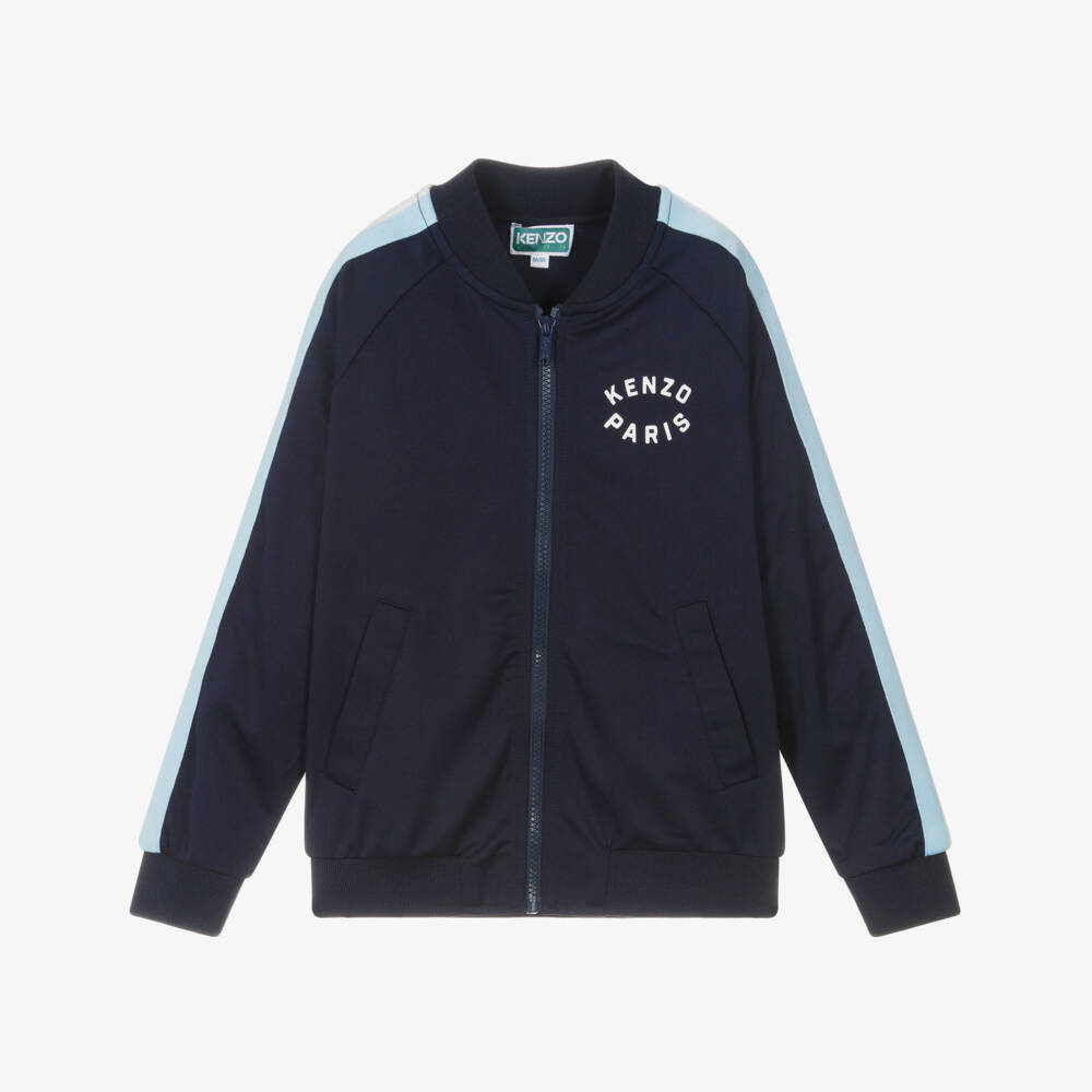 KENZO KIDS-Boys Navy Tiger Stripe Jacket | Childrensalon Outlet