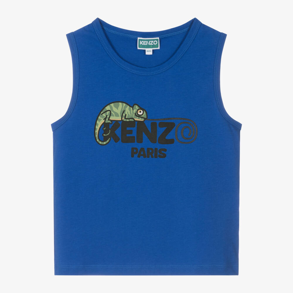 KENZO KIDS-Boys Ocean Chameleon Cotton Vest | Childrensalon Outlet