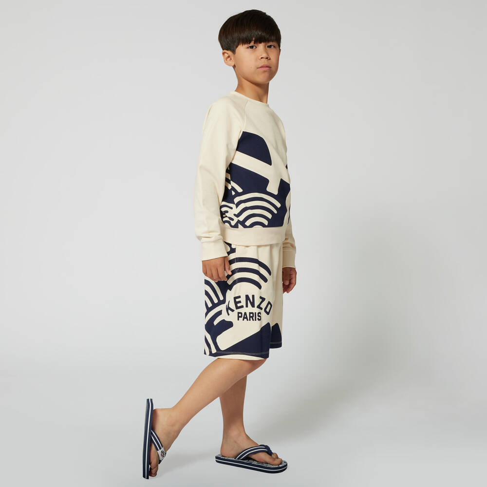 KENZO KIDS-Топ с узором океанской волны для мальчиков | Childrensalon Outlet