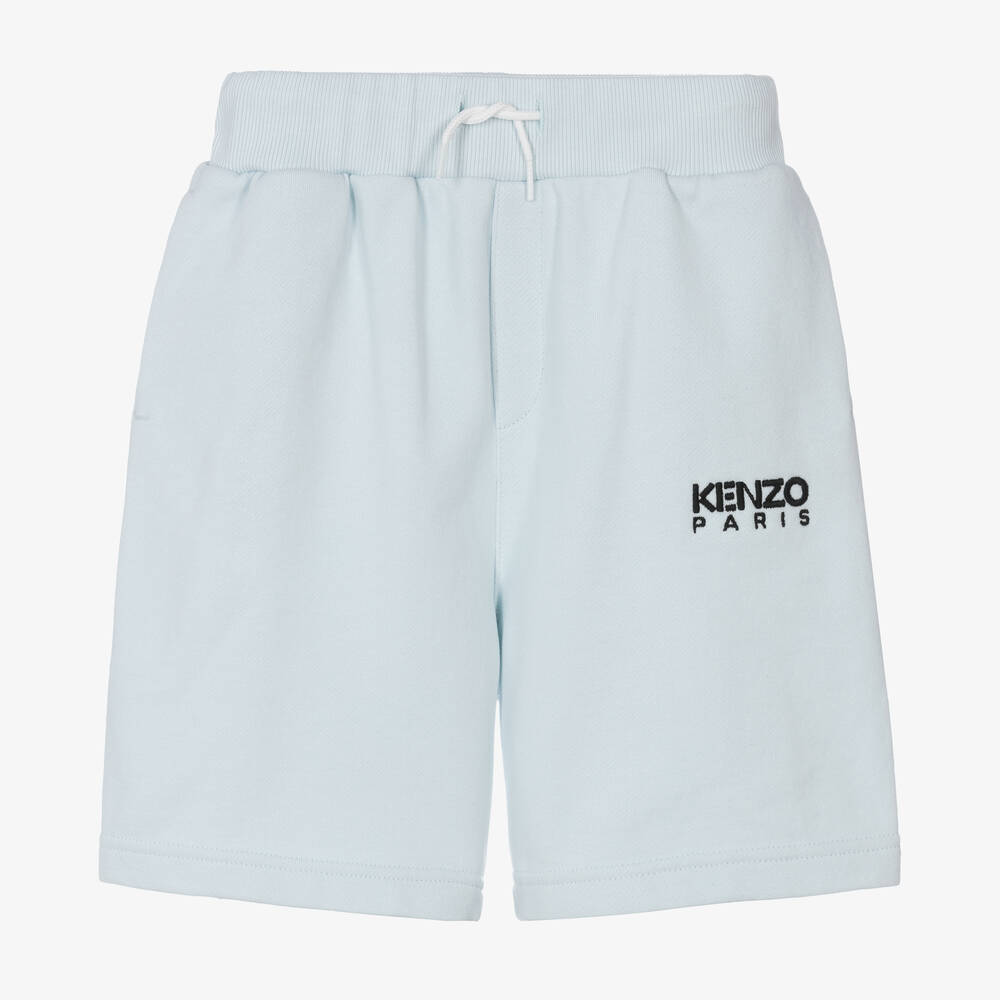 KENZO KIDS - Short bleu pâle en coton garçon | Childrensalon