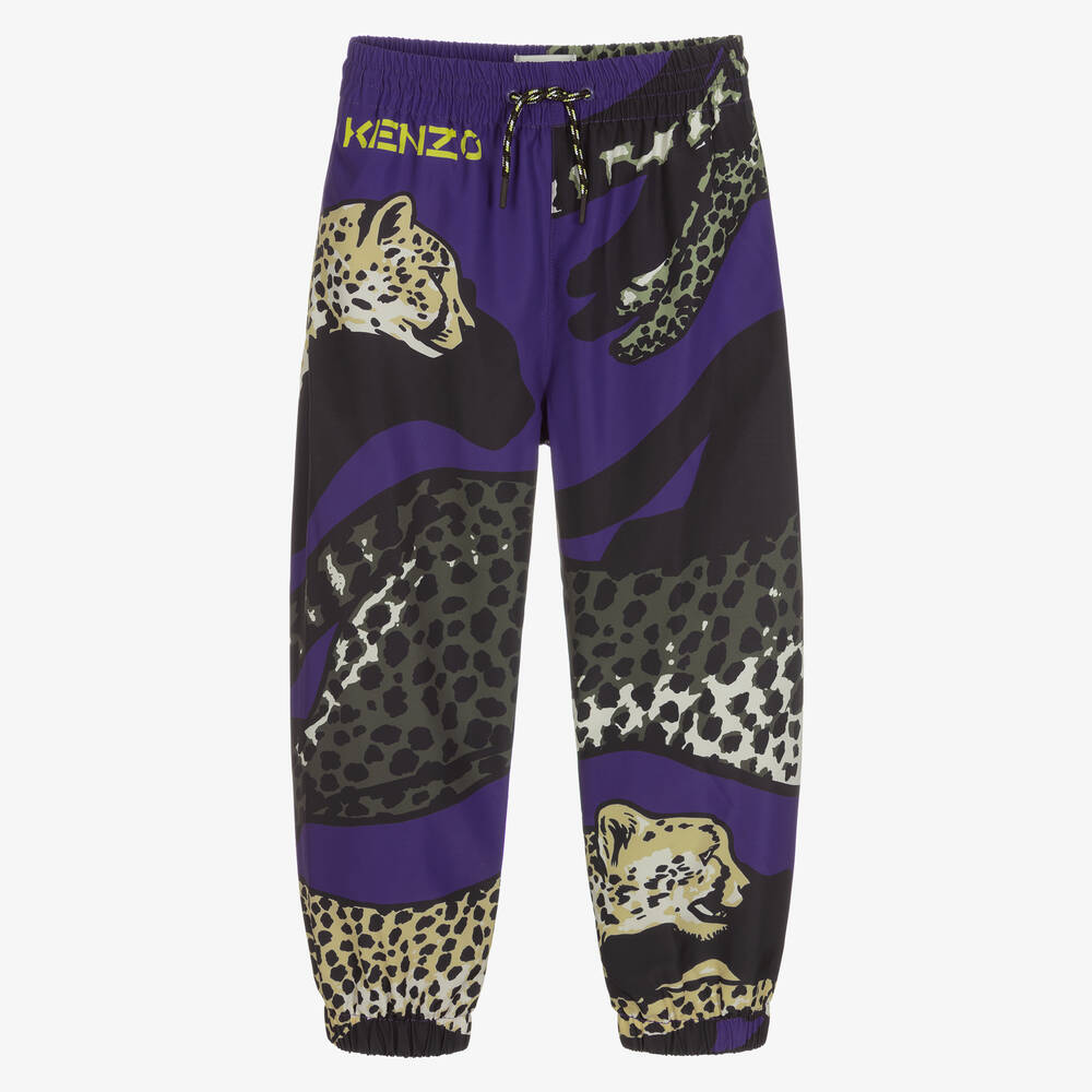 KENZO KIDS - Violette Geparden-Jogginghose (J) | Childrensalon