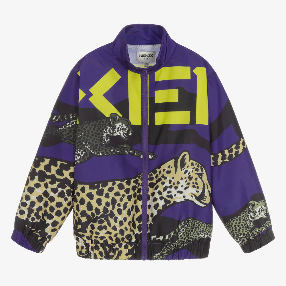 KENZO KIDS - Haut violet zippé panthère garçon | Childrensalon