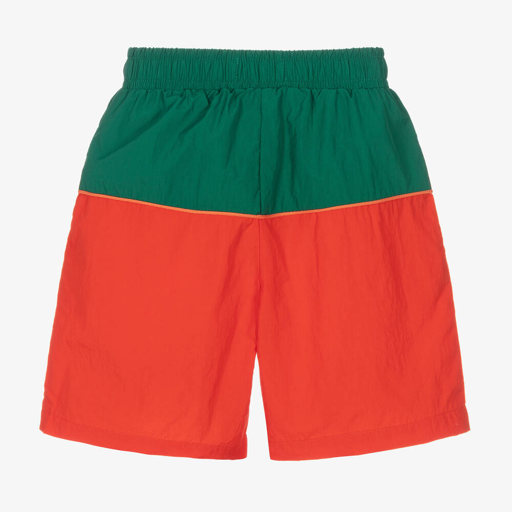 KENZO KIDS-Boys Red & Green Logo Shorts | Childrensalon Outlet