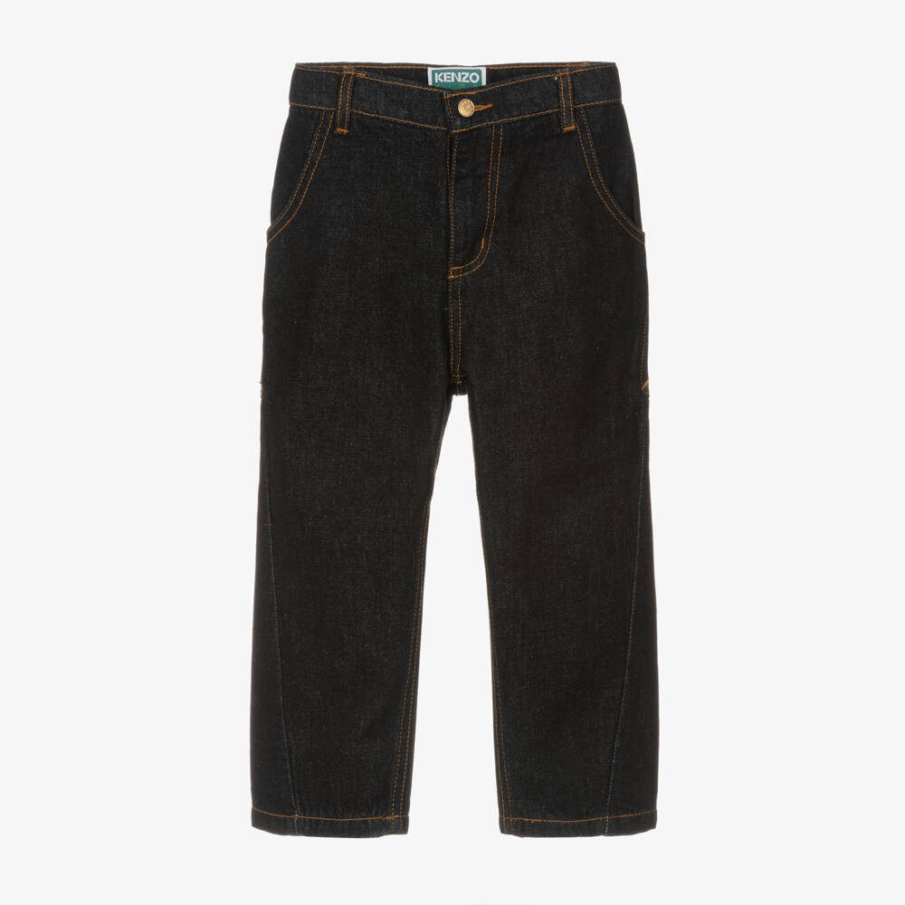 KENZO KIDS-Boys Relaxed Blue Denim Trousers | Childrensalon Outlet