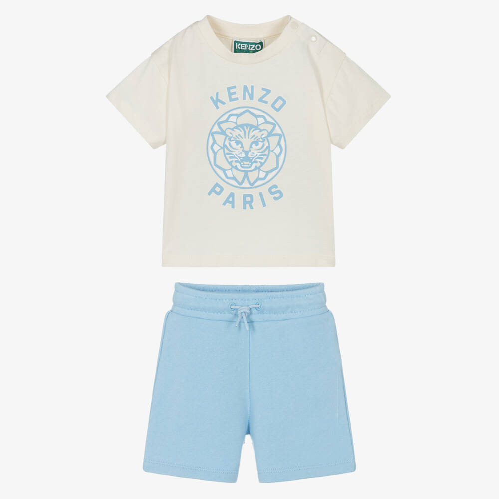 KENZO KIDS-Boys Sky Cotton Outfit Ensemble | Childrensalon Outlet
