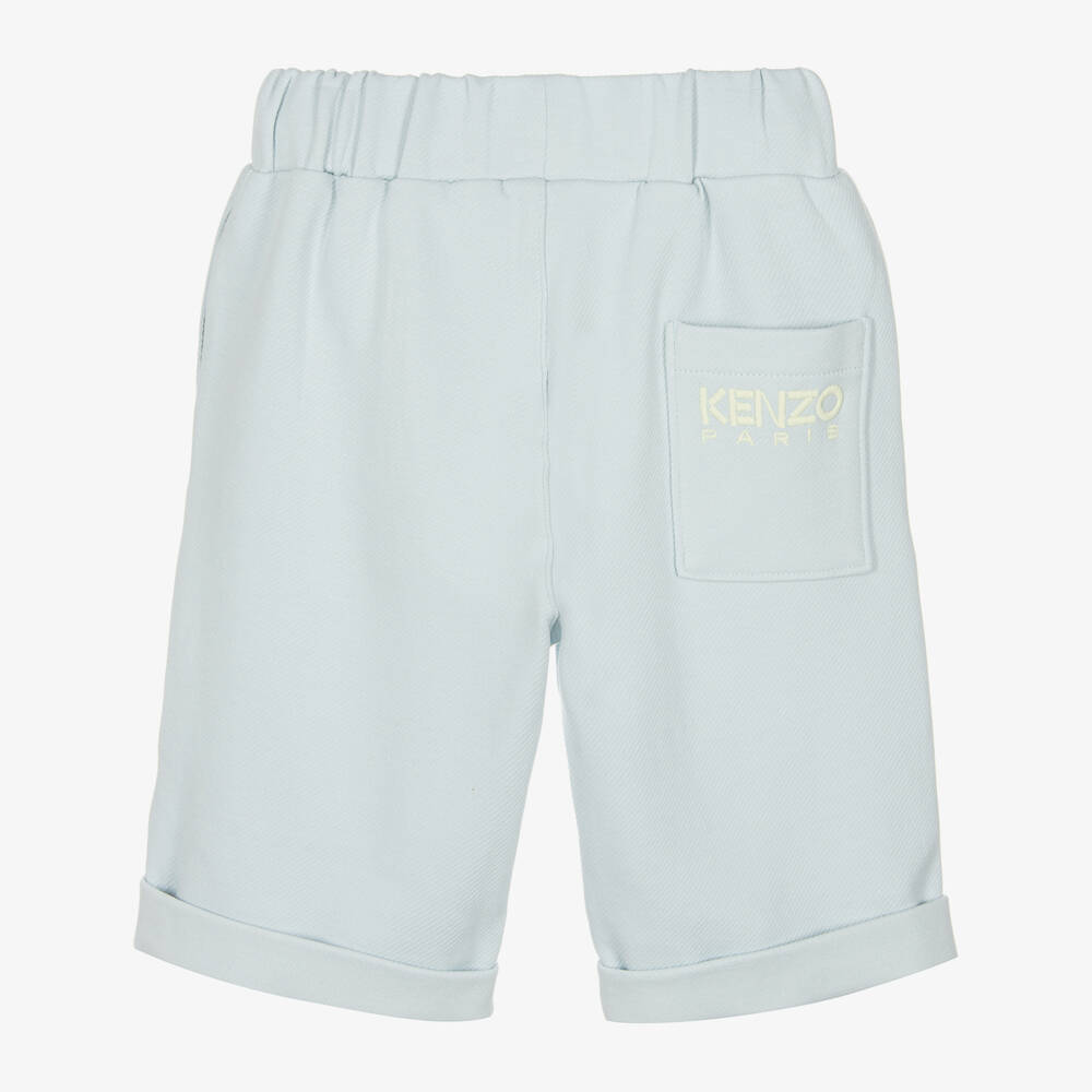 KENZO KIDS-Boys Sky Twill Logo Shorts | Childrensalon Outlet