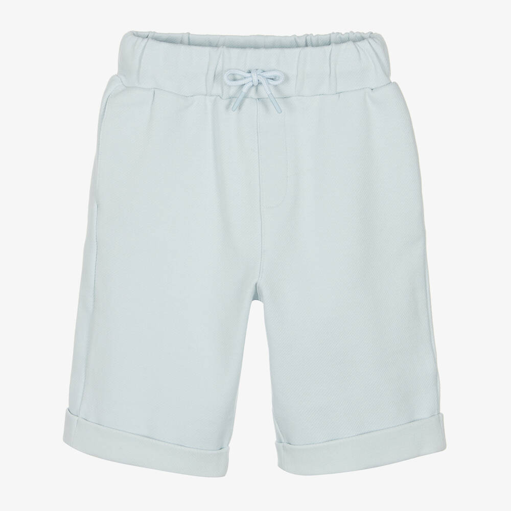 KENZO KIDS-Boys Sky Twill Logo Shorts | Childrensalon Outlet