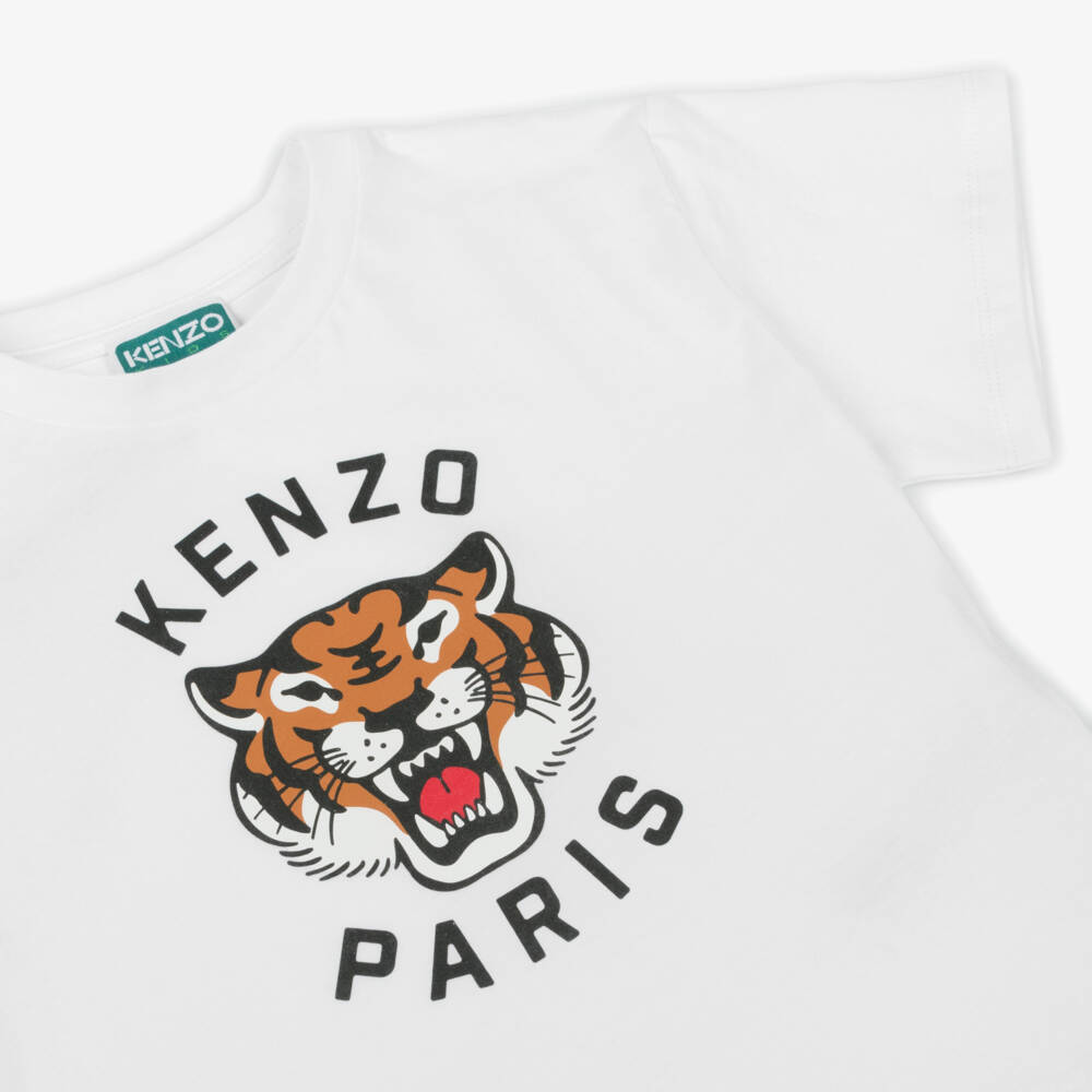 KENZO KIDS-Boys Soft Cotton Tiger Tee | Childrensalon Outlet