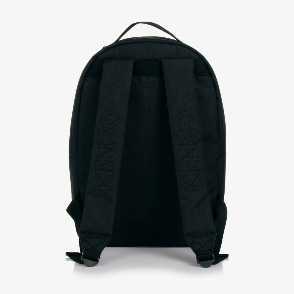KENZO KIDS-Boys Sturdy Black Canvas Rucksack | Childrensalon Outlet