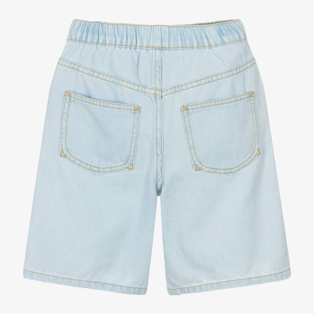 KENZO KIDS-Boys Stylish Blue Cotton Shorts | Childrensalon Outlet