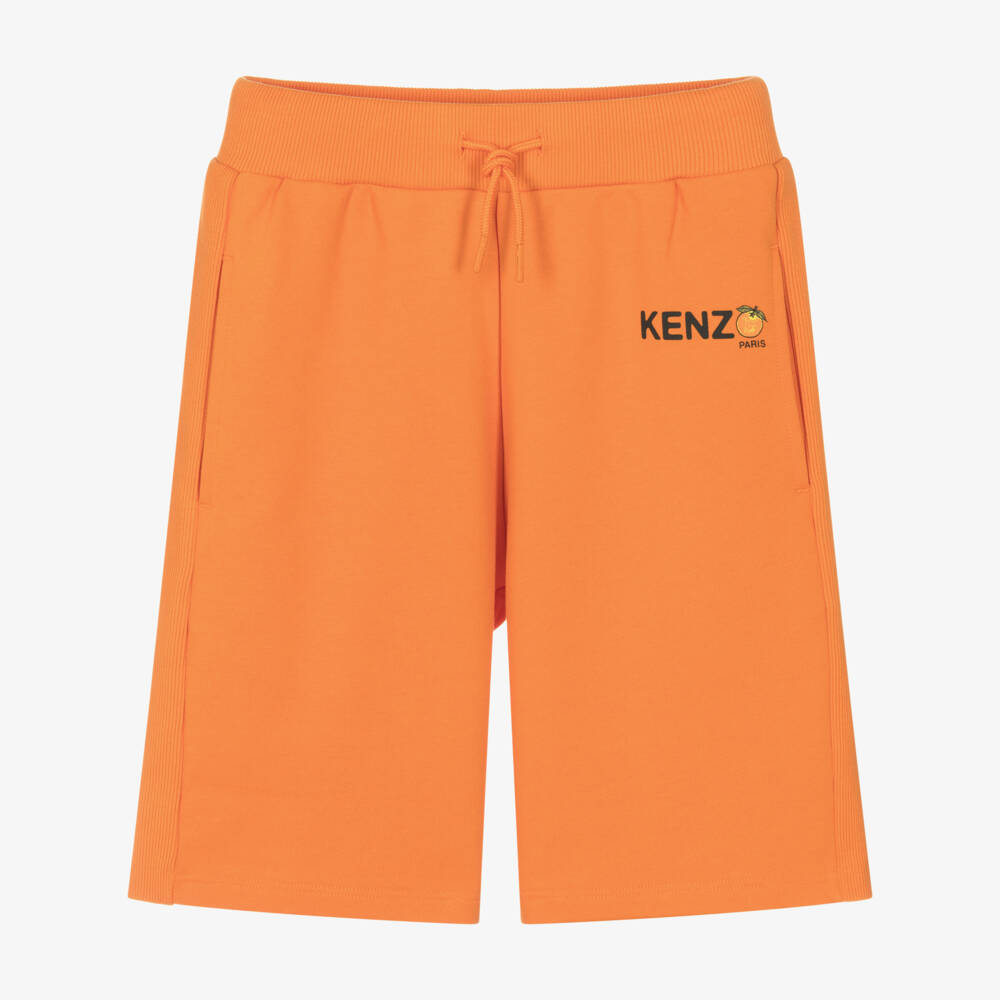 KENZO KIDS-Яркие хлопковые шорты с логотипом для мальчиков | Childrensalon Outlet