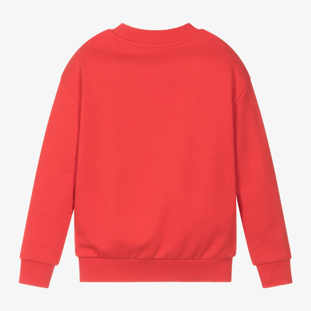 KENZO KIDS-Boys Vibrant Red Tiger Pullover | Childrensalon Outlet