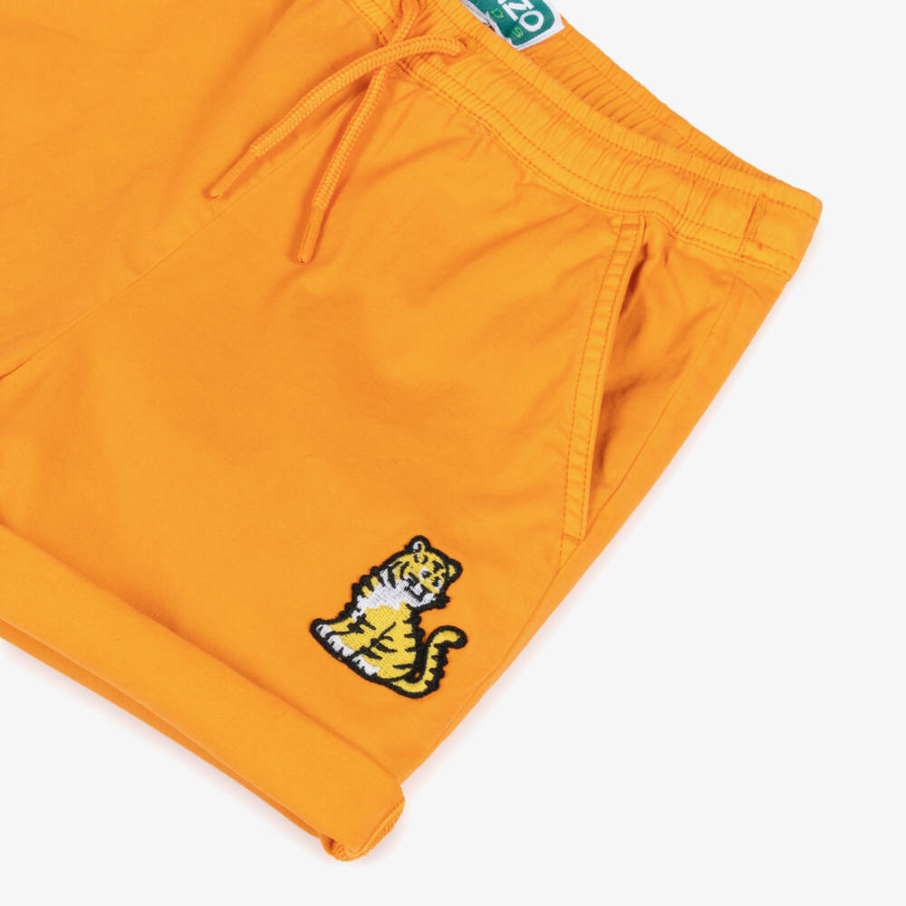 KENZO KIDS-Boys Vibrant Tiger Emblem Shorts | Childrensalon Outlet