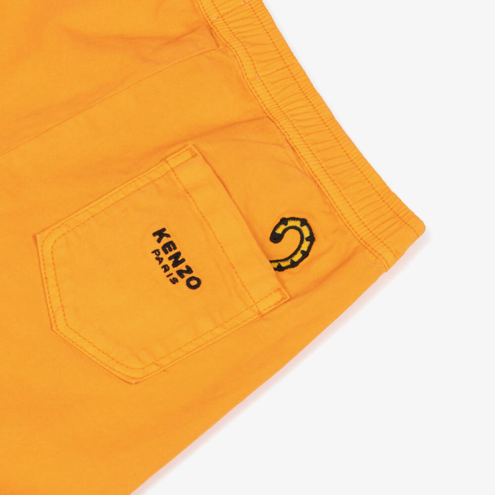 KENZO KIDS-Boys Vibrant Tiger Emblem Shorts | Childrensalon Outlet